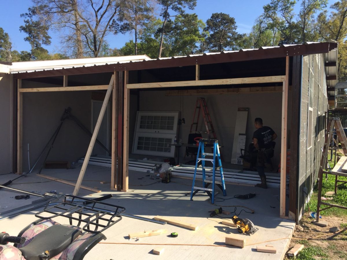 Garage Door Construction Project