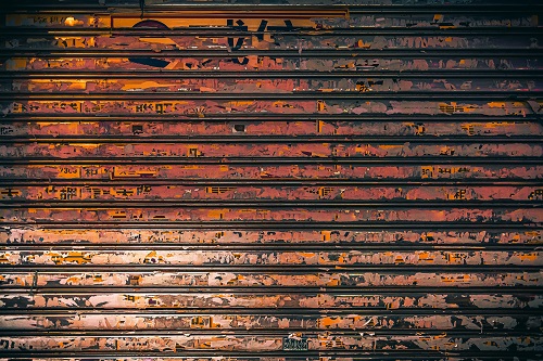 Rust Garage Door